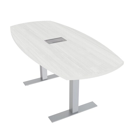 Skutchi Designs 33.5 in W, 69.5 in L, 29 in H, Engineered Wood Top, White HAR-ABOT-34X70-T-ELEC-WHCYPRESS